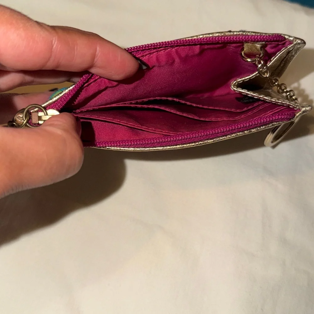 Authentic coach poppy Keychain Wallet - Picture 3 of 5